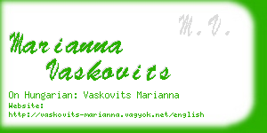 marianna vaskovits business card